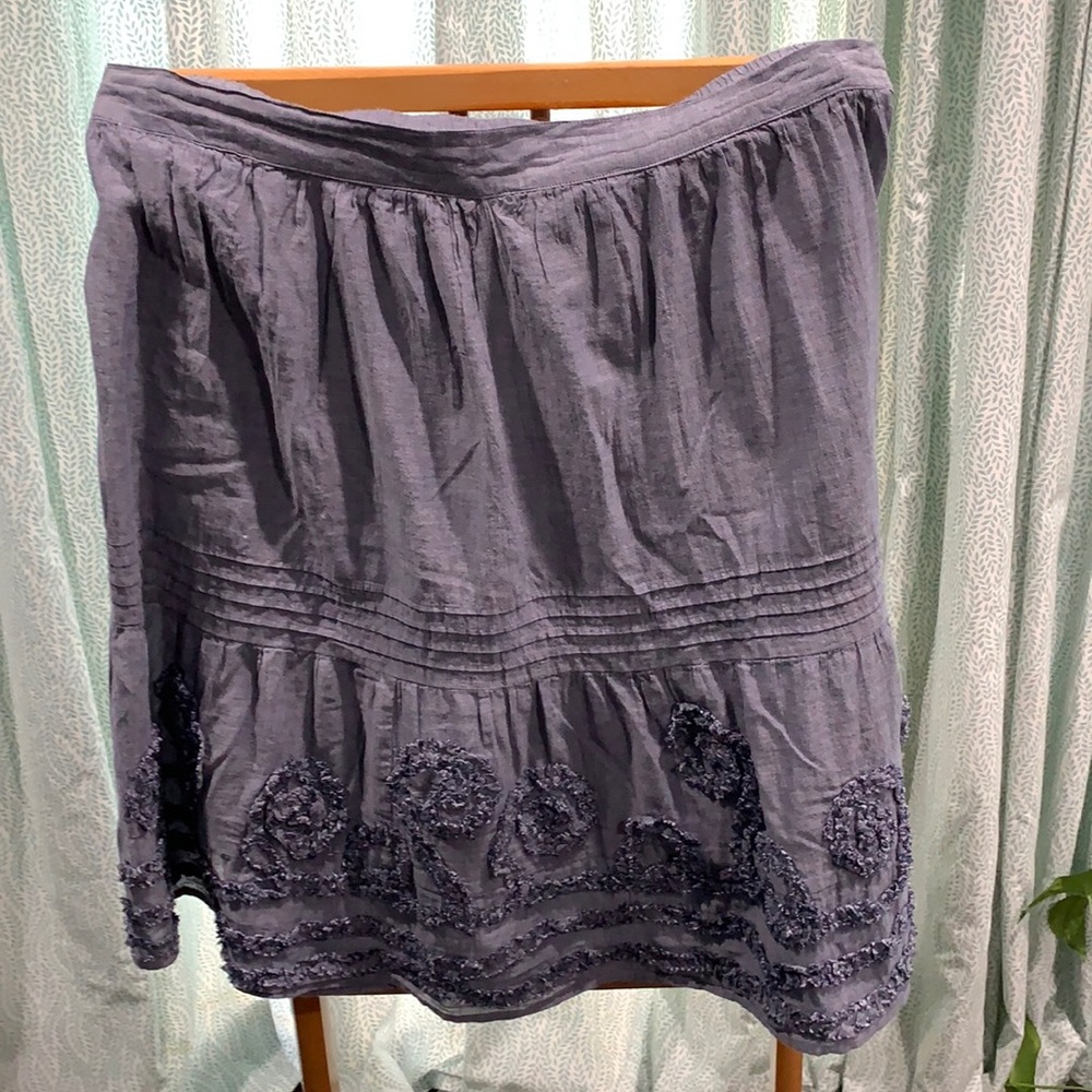 Studio West unlined cotton skirt